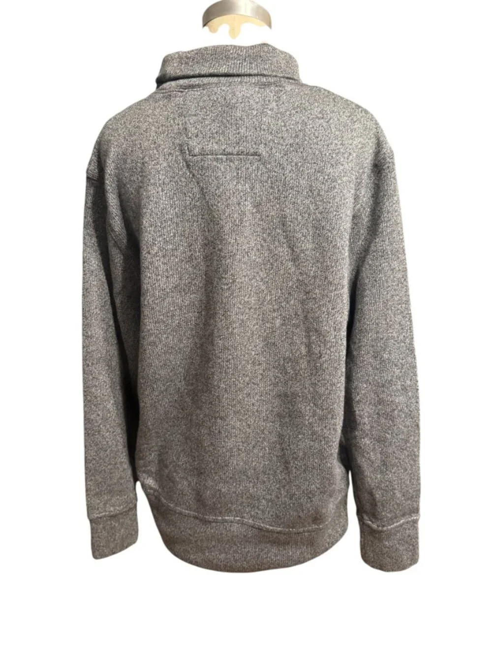 Banana Republic Marled Cotton Turtleneck Sweater Pullover Gray Size XL